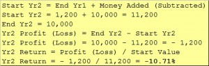 Yr2 simple return (Rate of Return &ndash; Time is not Money)