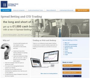 Interactive Investor (Technical Analysis 2 &ndash; Spread Betting demo account)