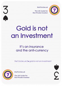 Gold is not an investment