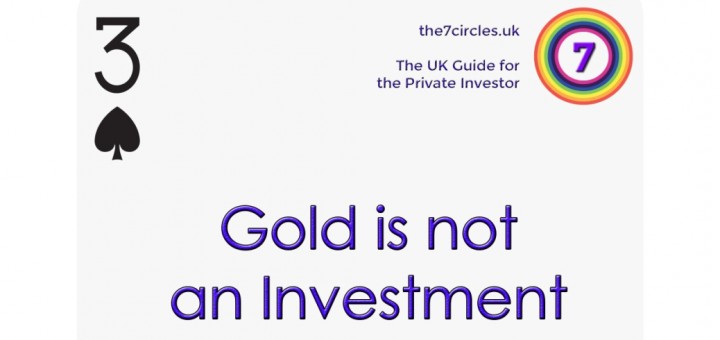 Gold is not an investment