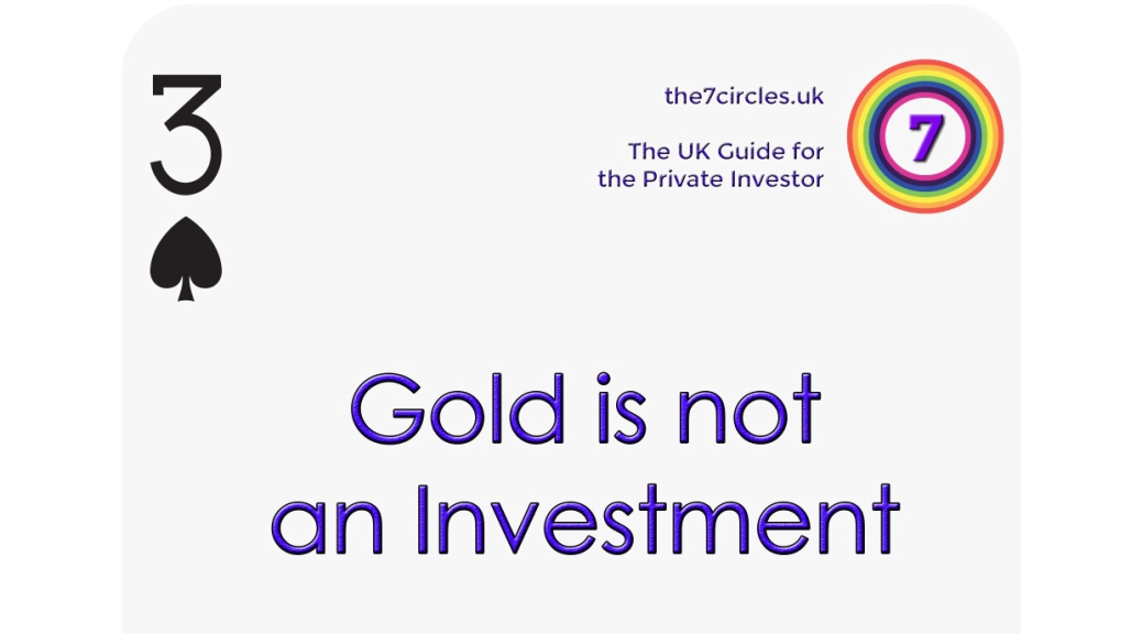Gold is not an investment