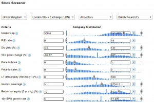 Google final screener (Screening for Stocks &ndash; Dividend Portfolio 2)