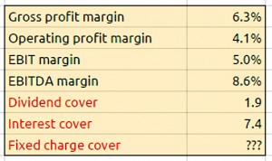 Tesco income statement ratios (Building a Fundamental Analysis Spreadsheet &ndash; FA 5)