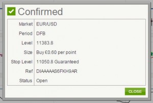 EURUSD buy ticket (Place your bets &ndash; Technical Analysis 18)