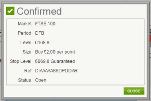 FTSE 100 buy ticket (Place your bets &ndash; Technical Analysis 18)