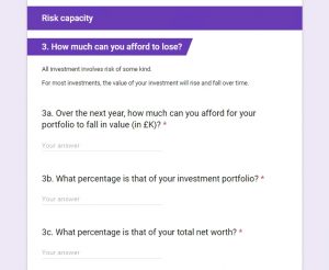 risk-capacity (Risk Tolerance Questionnaire &ndash; Twenty Questions)