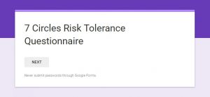 title (Risk Tolerance Questionnaire &ndash; Twenty Questions)