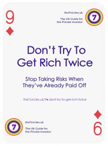 Don't Try to Get Rich Twice