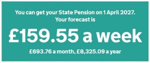 State pension forecast (Capitalising The State Pension)