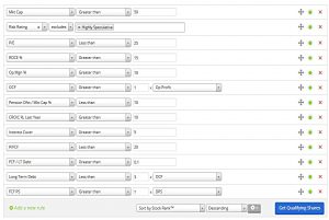 Oakley rules 171215c (Quality Shares &ndash; A Stock Screen)