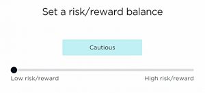 Nutmeg risk reward slider