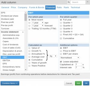 Beddard 4 (A Terry Smith Stock Screen)