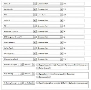 Mythical stocks (Screen Stars)