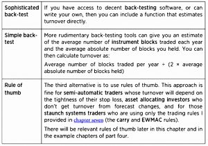 Round trips (Systematic Trading 5 &ndash; Speed)