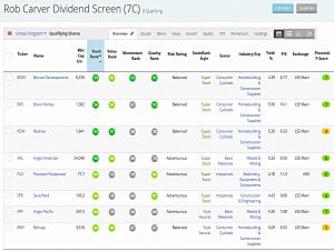 Carver 190830 (Stock Screeners &ndash; August 2019)