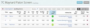 Paton 190830 (Stock Screeners &ndash; August 2019)