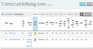 Buffettology 190930 (Stock Screeners &ndash; September 2019)