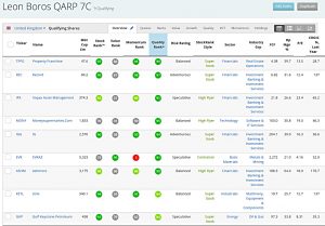 Boros QARP 191127 (Stock Screeners November 2019)