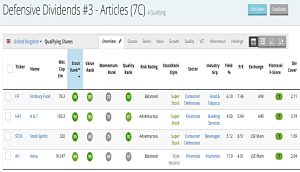 Defensive Dividends 200326 (Stock Screeners March 2020)