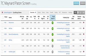 Paton QARP 200326 (Stock Screeners March 2020)