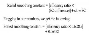 Scaled smoothing constant