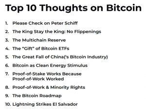 Ten thoughts on BTC