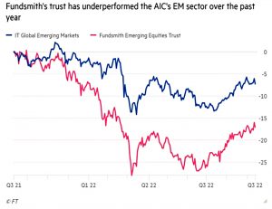 Fundsmith EM one year returns
