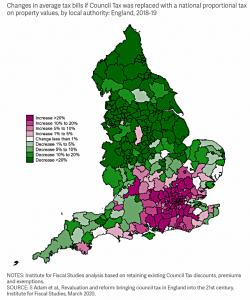Council tax impact map (7 Circles)
